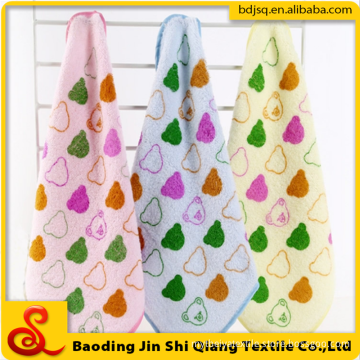 towel factory sale cotton print cute bear hanging hand towel